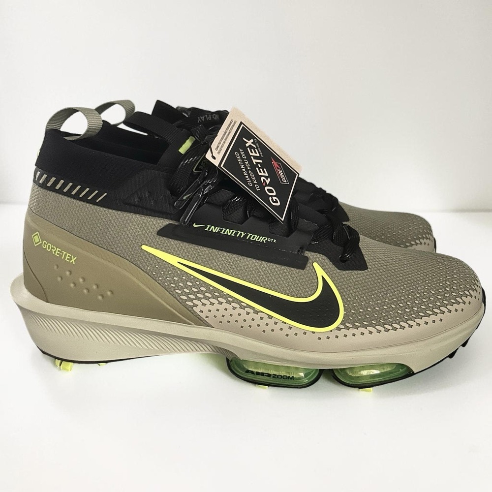 Nike Air Zoom Infinity Tour‎ Next% 2 GTX Golf Shoes Men's 12 Dusty Olive FV4897